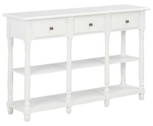 VidaXL Konzolni stol bijeli 110 x 30 x 76 cm od konstruiranog drva