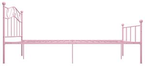 Okvir za krevet ružičasti metalni 140 x 200 cm