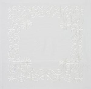 Ukrasna navlaka za jastuk BLOSSOM ORNAMENT 40x40 cm, bijela