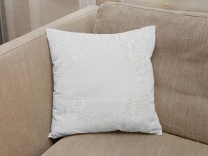 Ukrasna navlaka za jastuk BLOSSOM ORNAMENT 40x40 cm, bijela