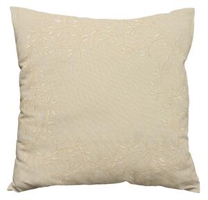 Ukrasna navlaka za jastuk CHAPLET FLORAL 40x40 cm, krem