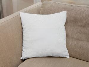 Ukrasna navlaka za jastuk CHAPLET FLORAL 40x40 cm, bijela