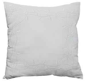 Ukrasna navlaka za jastuk PETAL FRAME 40x40 cm, bijela