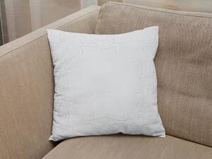 Ukrasna navlaka za jastuk PETAL FRAME 40x40 cm, bijela