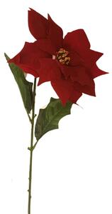 Poinsettia Božićna zvijezda baršun 73cm crvena umjetna