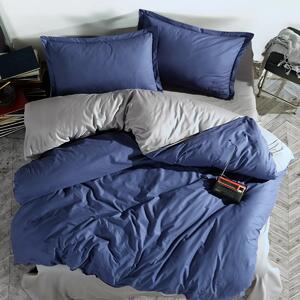 Pamučna posteljina PRESTIGE plava hotelski džep