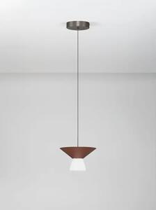 Tanka cilindrična LED visilica Nova Luce Baris (Triac dimabilna), 8W, smeđa NL9009315