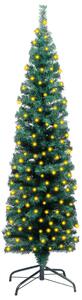 VidaXL Usko umjetno božićno drvce LED sa stalkom zeleno 120 cm PVC