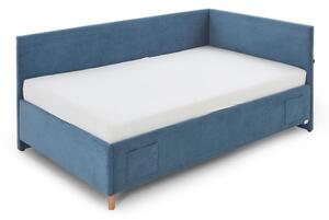 Plavi kutni dječji krevet s prostorom za pohranu 120x200 cm Cool – Meise Möbel