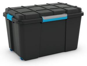 Crna plastična kutija za pohranu s poklopcem 73,5x44,5x46 cm Scuba Box – KIS