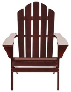 Vrtna stolica s otomanom drvena smeđa