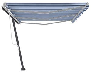 Samostojeća tenda na ručno uvlačenje 600 x 300 cm plavo-bijela