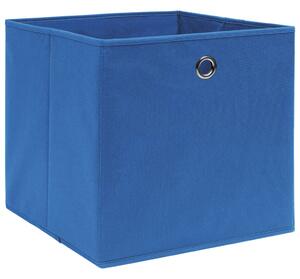 VidaXL Kutije za pohranu 10 kom plave 32 x 32 x 32 cm od tkanine