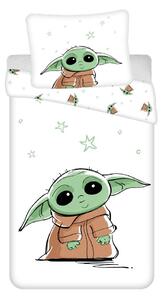Pamučna dječja posteljina za krevet za jednu osobu 140x200 cm Star Wars Baby Yoda – Jerry Fabrics