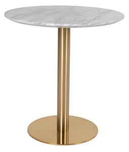 Okrugli blagovaonski stol s pločom stola u mramornom dekoru ø 70 cm Bolzano – House Nordic