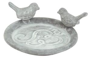 Siva pojilica za ptice od lijevanog željeza Esschert Design