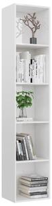 Ormarić za knjige sjajni bijeli 40x30x189 cm konstruirano drvo