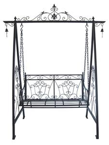Crna metalna vrtna ljuljačka Kari - Garden Pleasure
