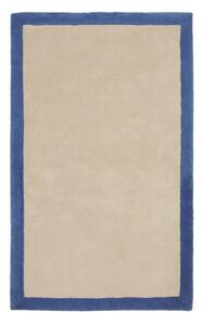 Plavi/bež pamučan tepih 90x150 cm Nalim – Kave Home