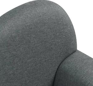 Dječja sofa od tkanine siva