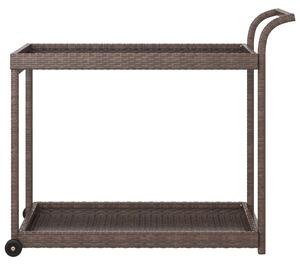 Barska kolica smeđa 100 x 45 x 83 cm od poliratana