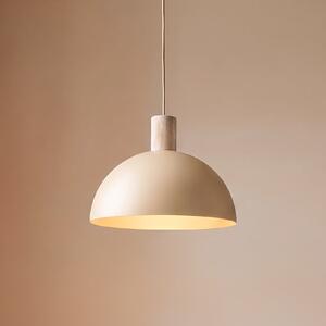 TK Lighting Oslo viseća svjetiljka, boja pijeska, metal, Ø 34 cm, E27, prigušiva, Bež, Dnevni boravak/blagovaonica, Metal
