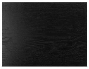 Crna polica za knjige u dekoru jasena 114x185 cm Seaford - Actona