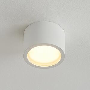 Arcchio Downlight Nieva, GX53, bijela, okrugla, Ø 10 cm, metal, prigušiva, Bijela, Područje hodnika, Aluminij
