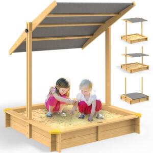 Spielwerk Pješčanik s nadstrešnicom Leny, smrekovo drvo, 120x120x120 cm