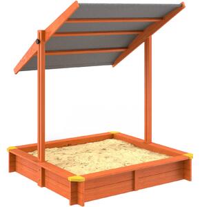 Spielwerk Pješčanik s nadstrešnicom Sami, smrekovo drvo, 120x120x120 cm
