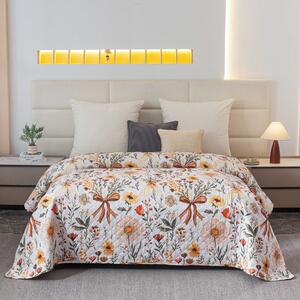Prekrivač za krevet FLORAL RIBBON, krem boje Dimenzije: 170 x 210 cm