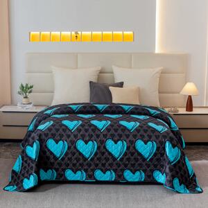 Prekrivač za krevet KASUGA, tirkizni Dimenzije: 170 x 210 cm