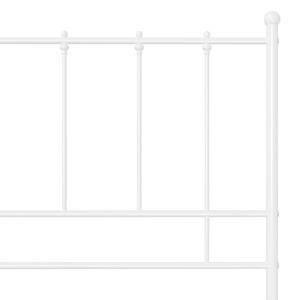 Okvir za krevet bijeli metalni 140 x 200 cm