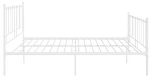 Okvir za krevet bijeli metalni 140 x 200 cm