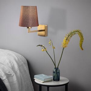 Zidne svjetiljke, s tekstilnom kapuljačom, zlatno/smeđa | Profil