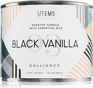 I/TEMS Essential Outdoor Black Vanilla vanjska svijeća 380 g