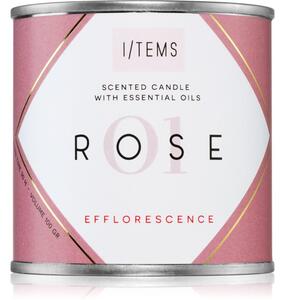 I/TEMS Essential 01 / Rose mirisna svijeća 100 g