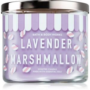Bath & Body Works Lavender Marshmallow mirisna svijeća 411 g