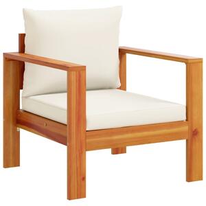 VidaXL Vrtna stolica s jastucima od masivnog drva bagrema