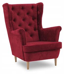 Crvena fotelja u stilu GLAMOUR