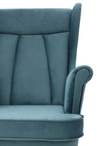 Skandinavska fotelja u tamno plavoj boji