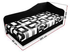 Zondo Jednostruki krevet (ležaj) 80 cm Lady 87 (Smeđa 13 + Gusto 11) (D) . 793112