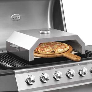 VidaXL Pećnica za pizzu s keramičkim kamenom na plin ili drveni ugljen