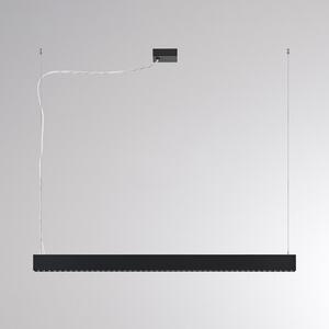 Molto Luce PERFORA PROLINE M LED viseća svjetiljka, crna, 106 cm, DALI, gore/dolje, prigušiva, Crno, Dnevni boravak/blagovaonica, Aluminij
