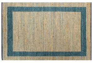 Ručno rađeni tepih od jute plavi 160 x 230 cm