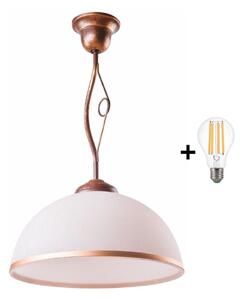 Brilagi - LED Viseći luster ANTICO 1xE27/60W/230V bronca patina