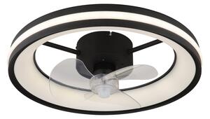 Globo 03651 - LED Stropna svjetiljka s ventilatorom GATIAN LED/30W/230V crna + DU