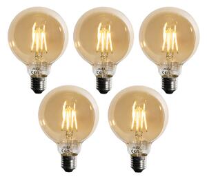 Set od 5 E27 Prigušiva LED žarulja G95 5W 450lm 2700K