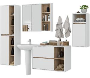 Zondo.hr Kupaonski set Vambos standard (bijela + hrast sonoma). Akcija -11%. 1152115