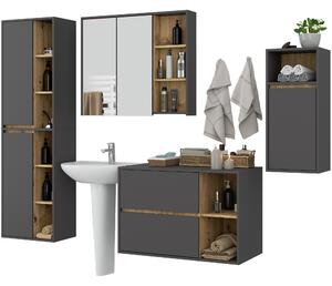Zondo.hr Kupaonski set Vambos standard (grafit + hrast artisan). Akcija -16%. 1152120